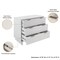 Manhattan Comfort Granville White 5-Drawer Tall Dresser and 3-Drawer Standard Dresser, Set of 2 GRAN011 - alternate 5